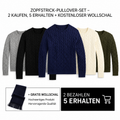 RL ZOPFSTRICK-PULLOVER-SET – 2 KAUFEN, 5 ERHALTEN + KOSTENLOSER WOLLSCHAL