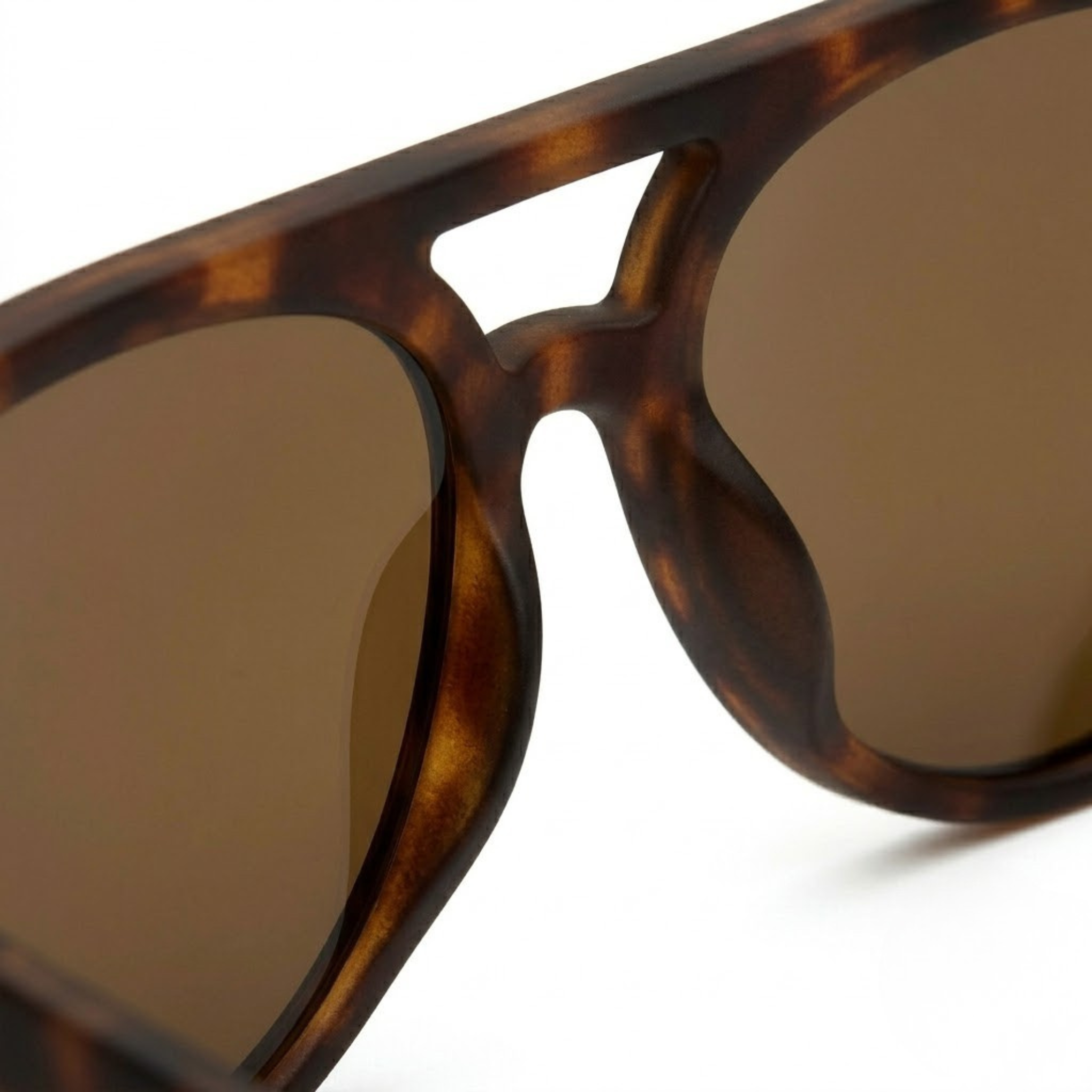 Modern Aviator Sunglasses - Matte Tortoiseshell