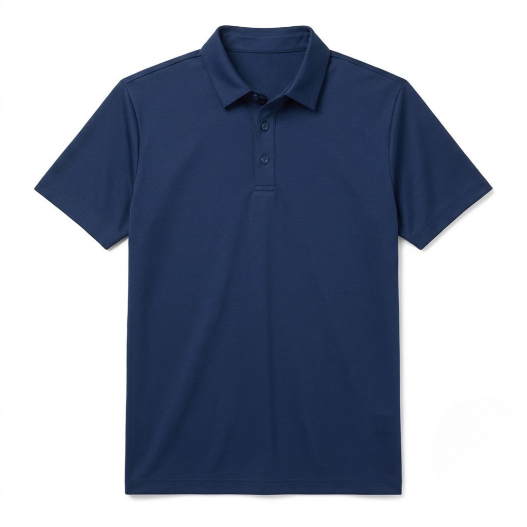 Tech-Blend Performance Polo Shirt - Navy Blue